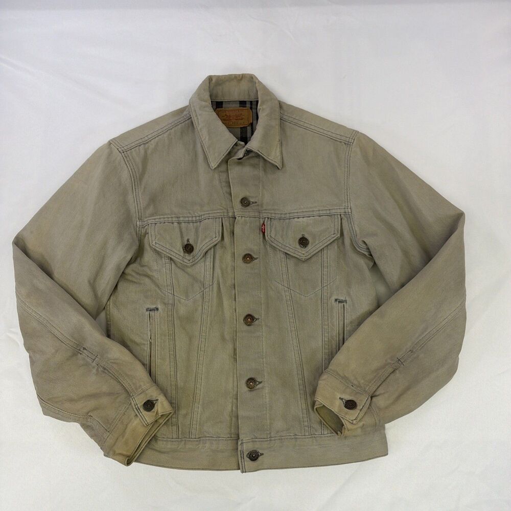 Levi's Vintage Clothing 'Leave Me Alone' Flannel Trucker Jacket Small